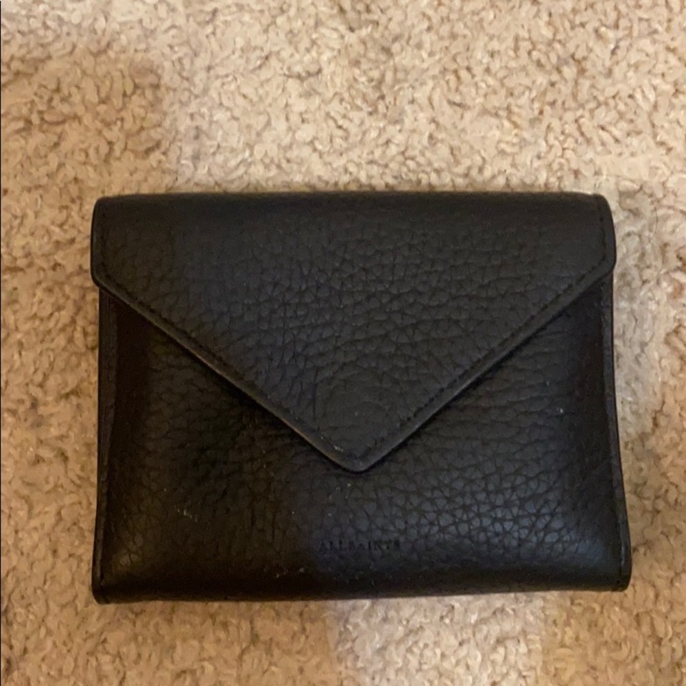 All Saints Black Card Coin Purse